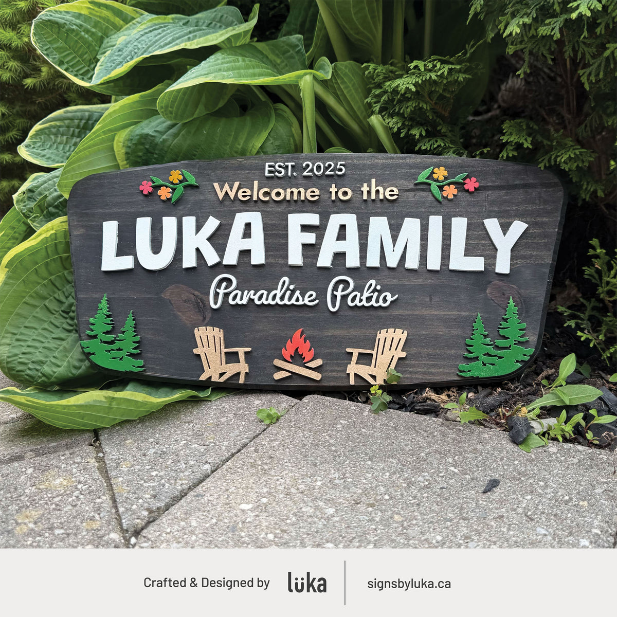 Backyard Signs - Palm Plate